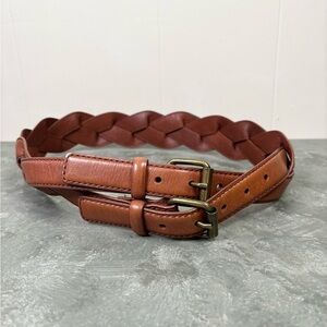 Essentiel Antwerp genuine leather braided belt size 85/ SM womens